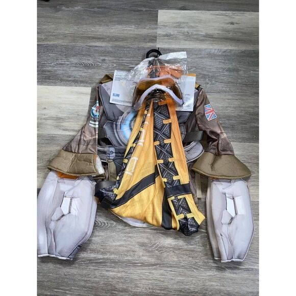 Blizzard Overwatch Tracer Deluxe Lena Oxton Girls Child Cosplay Costume LG 10-12 - Picture 3 of 3